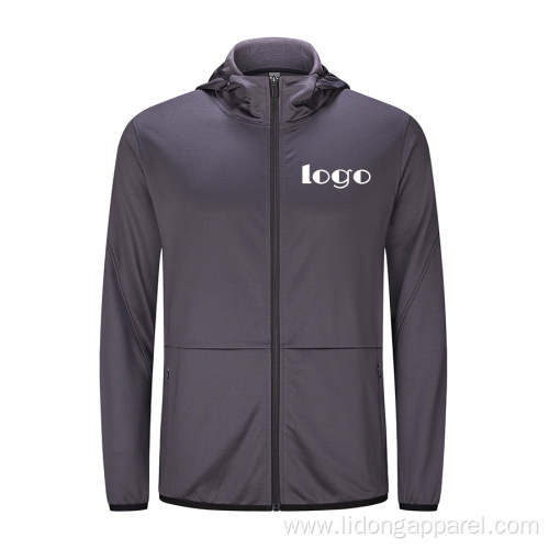 Custom Logo Plain Men's Zip Up Zipper Hoodies